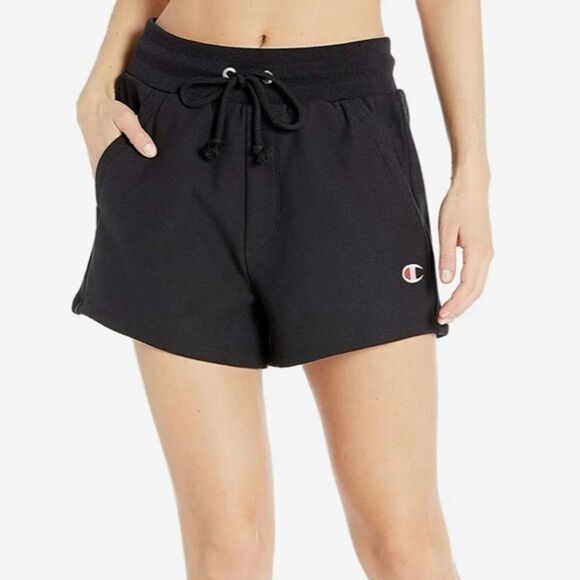 Champion Reverse Weave® Shorts Blk with Logo M Nwt - Picture 1 of 5